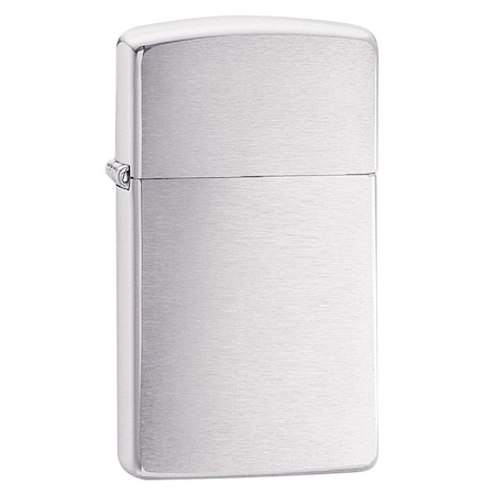 Zippo Brushed Chrome Slim Pocket Lighter 1600